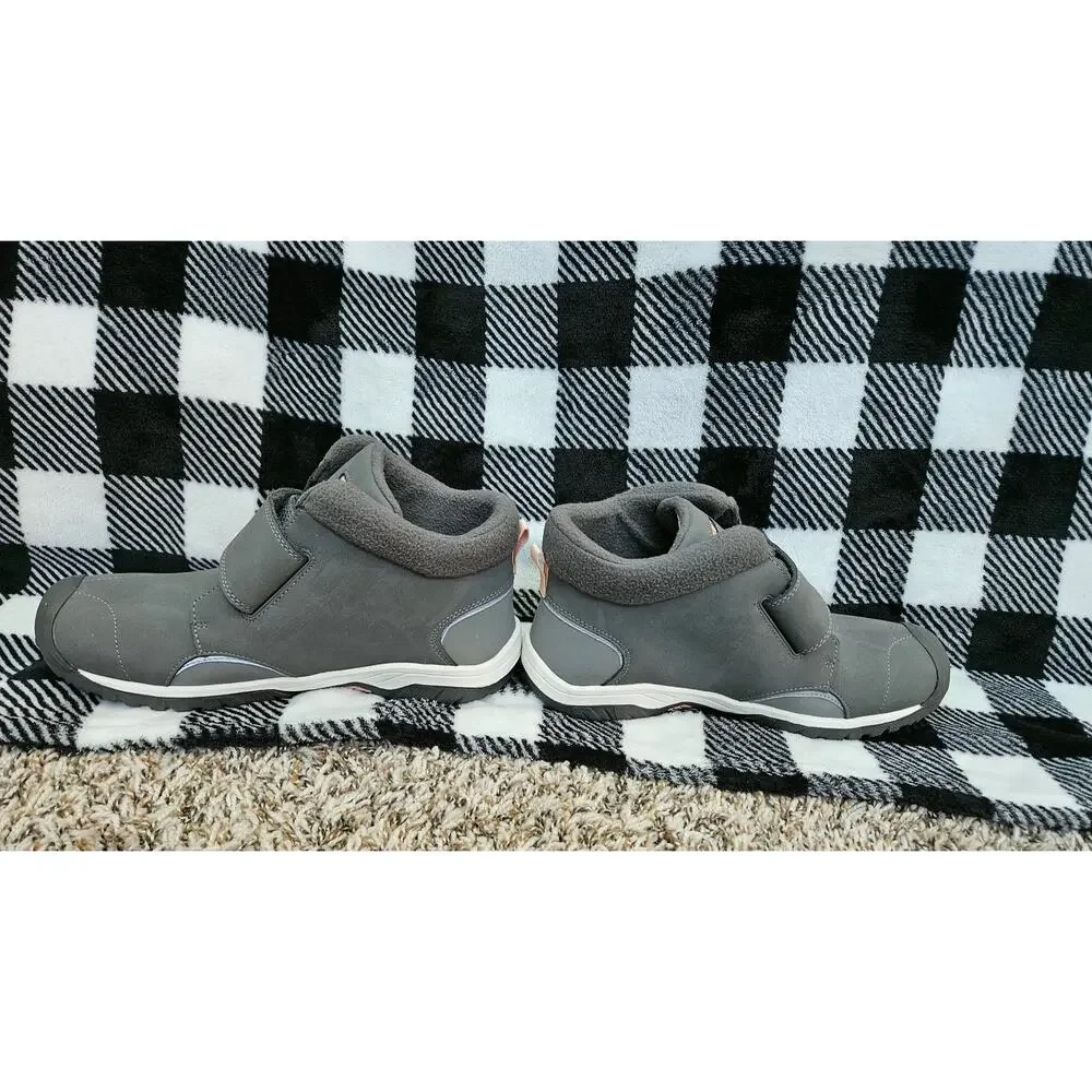 KEEN Kids Winter Boots Gray Waterproof Insulated Hook Loop Size US 6 EU 38